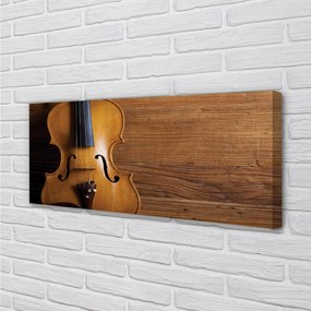 Fotoobraz na płótnie Skrzypce Na Rustykalnym Tle