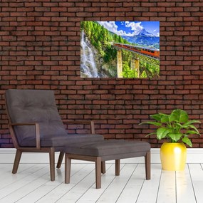 Obraz na szkle - Matterhorn, Zermatt, Wallis, Szwajcaria (70x50 cm)