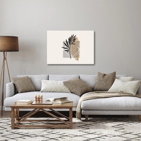 Obraz - Abstrakcja z tropikalnymi liśćmi N⁰1 (70x50 cm)