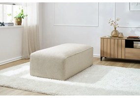 Beżowy sztruksowy podnóżek modułowy Megeve – Bobochic Paris