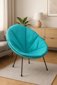 Poduszka Acapulco wodoodporna na fotel Oxford turkus