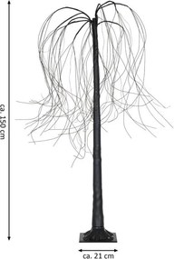 Ozdoba świąteczna - jasna choinka - wierzba płacząca, 150 cm