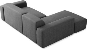 Szary narożnik (lewostronny/z szezlongiem) Keli – Makamii