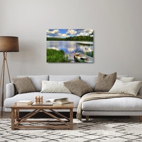 Obraz na szkle - Malownicza wioska (70x50 cm)