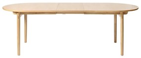 Rozkładany stół w dekorze dębu 100x190 cm Carno – Unique Furniture