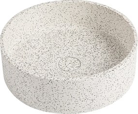 Umywalka nablatowa okrągła z lastryko – 39 cm – DUKAT