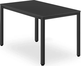 Czarny stół na metalowych nogach 120x60 L3-W76