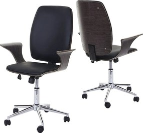 Krzesło biurowe MCW-C54,  szary, czarny pokrowiec