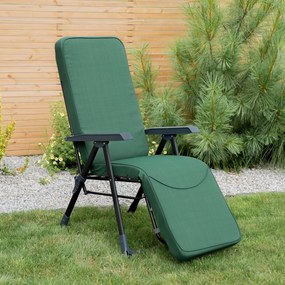 Fotel ogrodowy z podnóżkiem Modena Kwadrat  Plus Black Edition H024-32PB PATIO