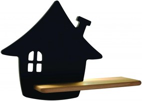 Czarny dziecięcy kinkiet wiszący z półką - 3X K023 T9-A17