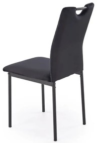 Krzesło tapicerowane K577 VELVET czarne  HALMAR