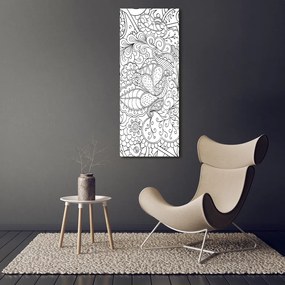 Foto obraz na płótnie pionowy Tło Zentangle