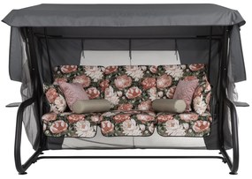 Huśtawka ogrodowa z moskitierą Venezia Lux Black Edition A101-23PB PATIO