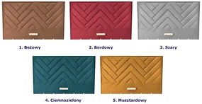 Ciemnozielony pikowany zagłówek do łóżka K2-Z45