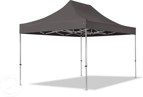 TOOLPORT 3x4,5 m Namiot Ekspresowy PROFESSIONAL Alu 40 mm, ze ścianami bocznymi, okna panoramiczne , ciemnoszary - (600204)