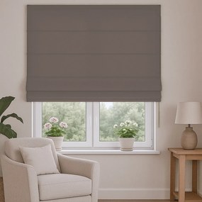 Roleta rzymska na wymiar Otto brązowa półmatowy welur - do 200 cm