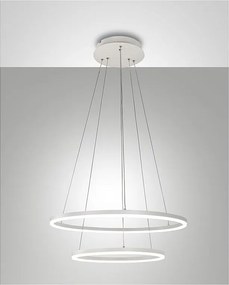 Lampa wisząca LED GIOTTO 52W biała 3508-45-102 Fabas Luce