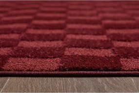 Bordowy dywan 120x170 cm Mosaic – ESTE