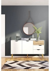 Biała komoda 147x82x39 cm Oslo – Tvilum
