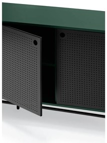 Czarno-zielona komoda Teulat Punto, szer. 150 cm