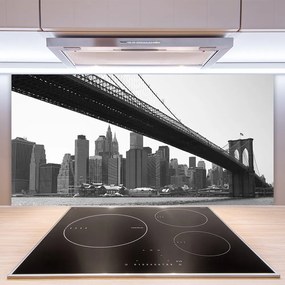 Szkło Ozdobne do Kuchni Miejski Most Nad Kanałem