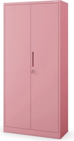 Szafa biurowa Fresh Style Jan H 90x40x195 cm pudrowy róż