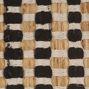 Zestaw czarnych dywaników do łazienki w stylu boho P9-F74