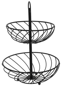 Etażerka metalowa, 2 poziomy, wys. 30 cm