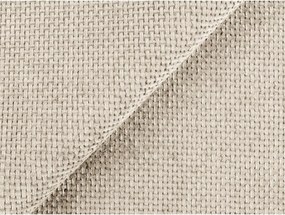 Kremowy rozkładany/ze schowkiem narożnik z tkaniny szenilowej (prawostronny/w kształcie litery L) Kona – Makamii