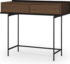Toaletka Zenar 100 cm z szufladami - orzech elegant / czarny
