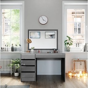 Stół do toalety szary 120x55x75 sherry