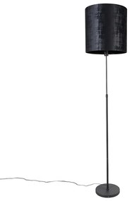 Lampa stojąca z czarnym kloszem 40 cm regulowana - Parte Nowoczesny Oswietlenie wewnetrzne