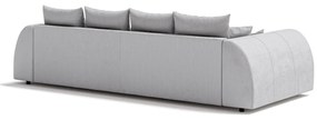 Ciemnoszara sztruksowa rozkładana sofa 310 cm Vanessa – Ropez