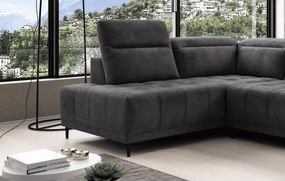 Nowoczesny narożnik Focus XL z elektrycznym siedziskiem i funkcją relax