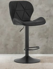 Czarny skórzany hoker K4-F08