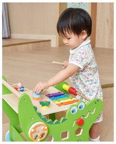 Viga drewniany pchacz edukacyjny krokodylek 12w1