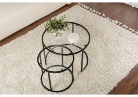 Zestaw stolików konferencyjnych Aurum Black 60 cm, 2 szt.