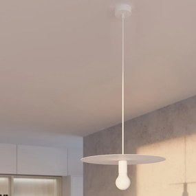 Biała lampa wisząca ø 40 cm Livago – Nice Lamps