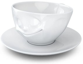 Biała porcelanowa szczęśliwa filiżanka do kawy 58products, 200 ml