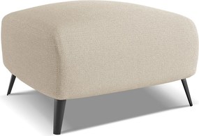 Pufa - z tkaniny szenilowej - ciemny beż - MALIE