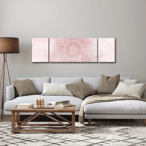 Obraz - Różowa mandala (170x50 cm)