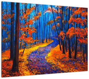 Obraz jesiennego lasu (70x50 cm)
