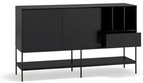 Czarna komoda 166x98x45 cm Platt – Teulat