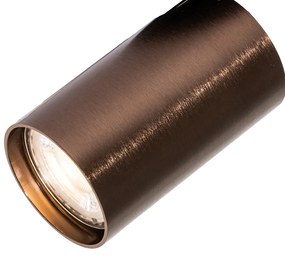 Zestaw 6 Nowoczesnych reflektorów wpuszczanych Ciemny brąz GU10 50mm - Chels Nowoczesny Oswietlenie wewnetrzne
