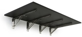 Stół składany na ścianie, 1200 x 600 mm, nośność 60 kg, wenge
