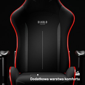 Fotel gamingowy LED RGB czarny Diablo X-Starter