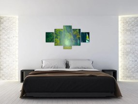 Obraz drogi wysadzanej drzewami (125x70 cm)