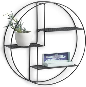 Okrągła półka ścienna z metalu, Ø 55 x 12 cm