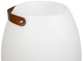 Zewnetrzna Lampa podłogowa biała 72,5 cm z LED i głośnikiem, ściemnialna RGBW IP44 z pilotem - Apolo Nowoczesny Oswietlenie zewnetrzne