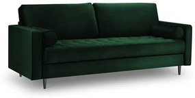 Zielona aksamitna sofa Milo Casa Santo, 219 cm